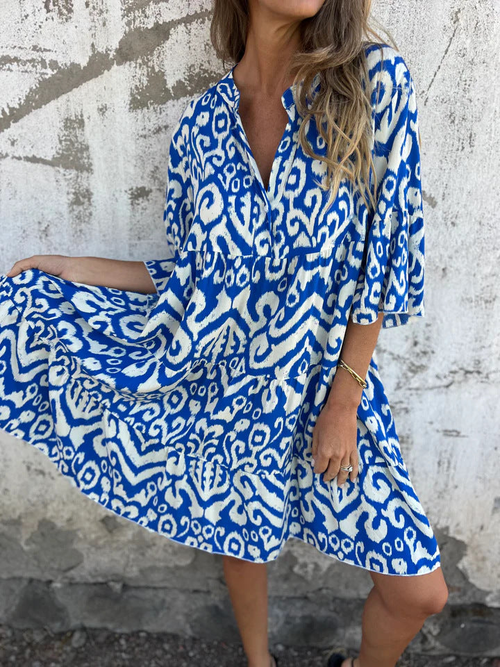 MAJA – LETNIA SUKIENKA Z WZOREM