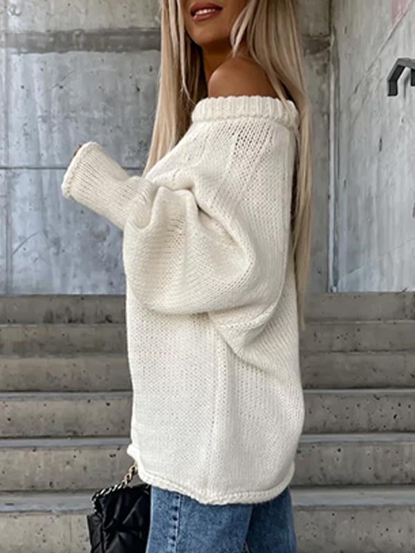 HELENA – SWETER Z DEKOLTEM NA JEDNO RAMIĘ