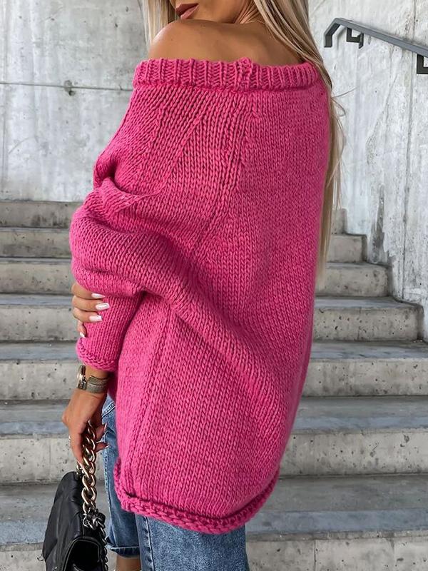 HELENA – SWETER Z DEKOLTEM NA JEDNO RAMIĘ