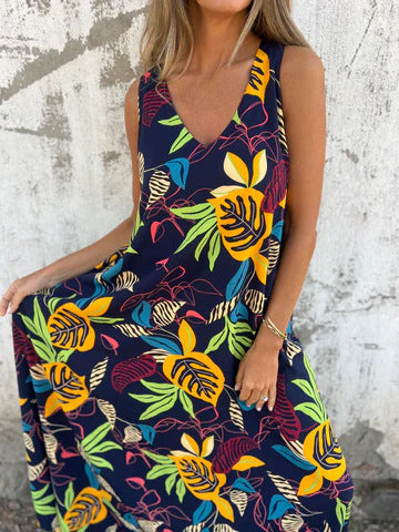 ZUZANNA – LETNIA SUKIENKA W LIŚCIE