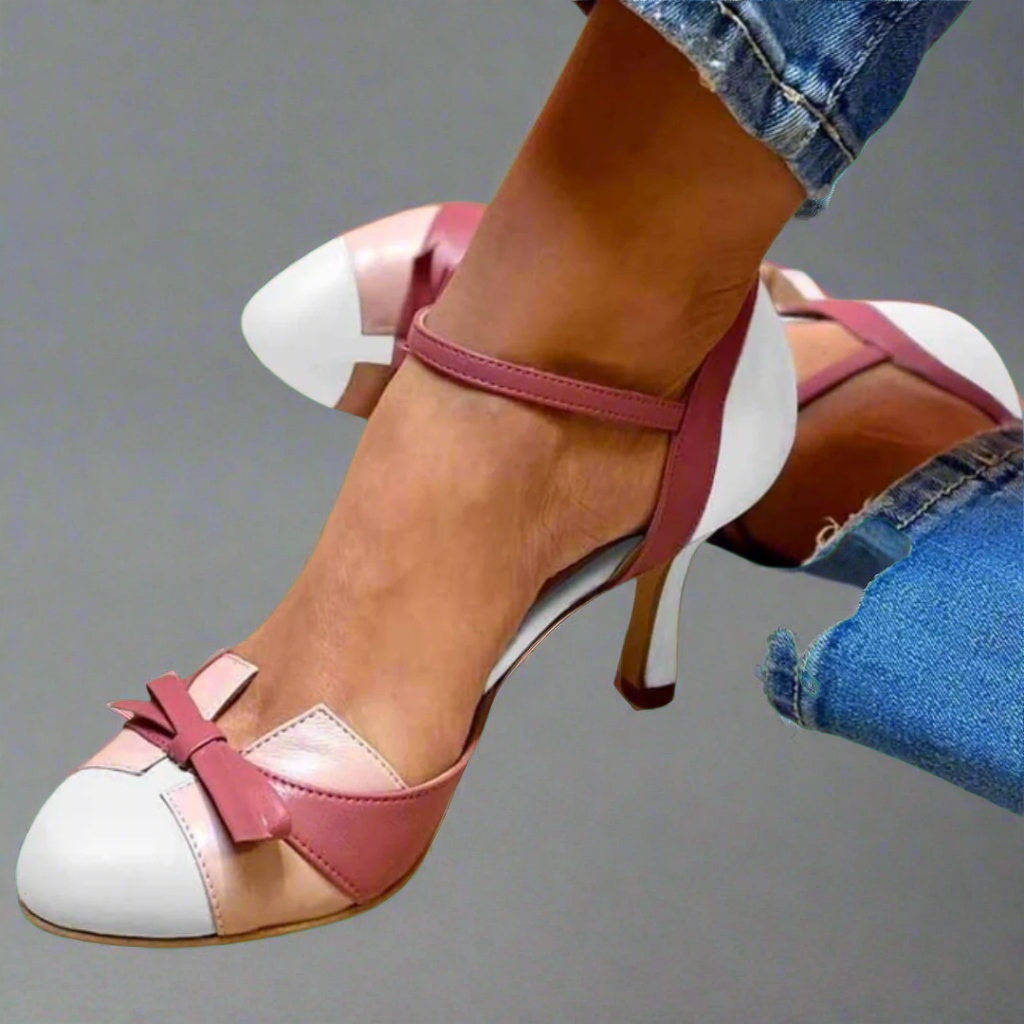 IWONA - COLORFUL HEELS WITH STRAP