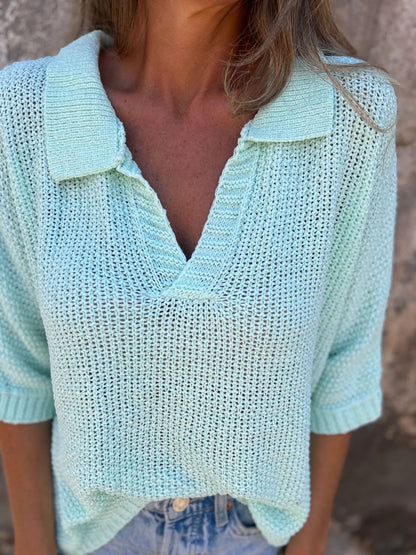 SABINA – SWETER Z KOŁNIERZYKIEM