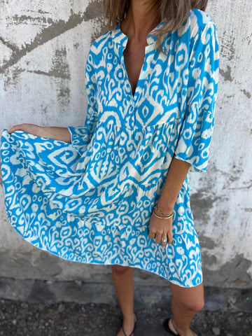 MAJA – LETNIA SUKIENKA Z WZOREM