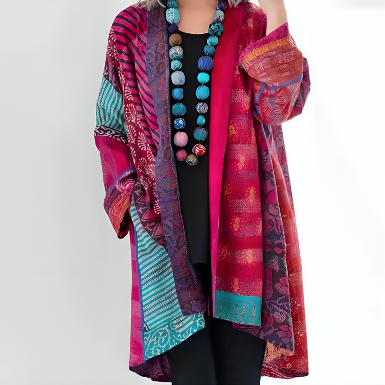 GRAŻYNA - KOLOROWY KIMONO KARDIGAN BOHO