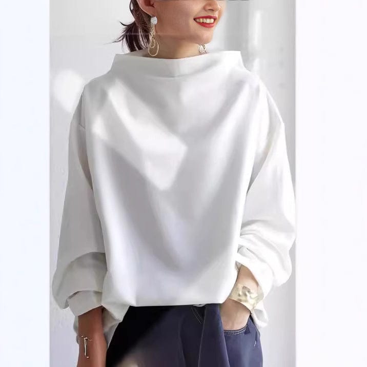 BOGNA - ELEGANCKA CZARNA BLUZKA OVERSIZE