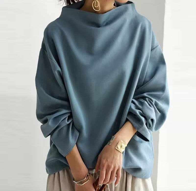 BOGNA - ELEGANCKA CZARNA BLUZKA OVERSIZE