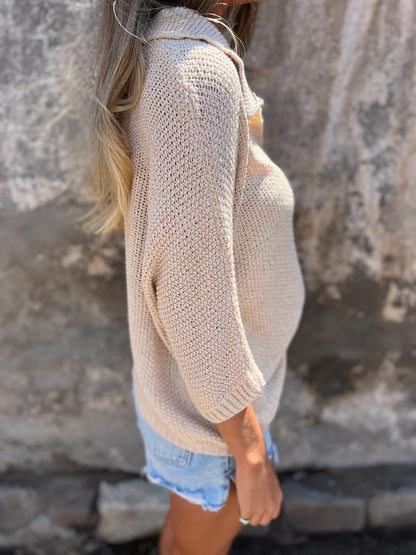 SABINA – SWETER Z KOŁNIERZYKIEM