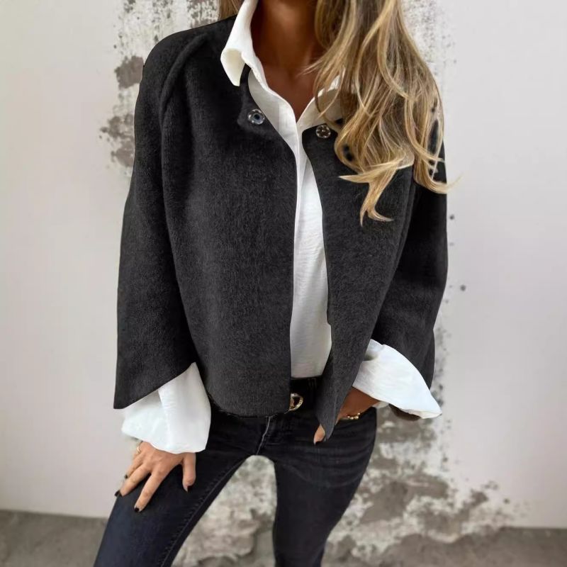 JUSTYNA - WEŁNIANA KURTKA OVERSIZE