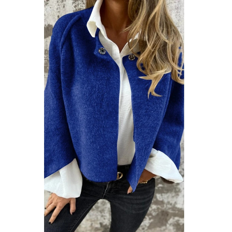 JUSTYNA - WEŁNIANA KURTKA OVERSIZE